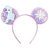 Disney Festival Party Cosplay Mouse Ears Headband 3.3" Ears Glitter Hairband Without Bow For Boys DIY Cartoon Hair Accessories