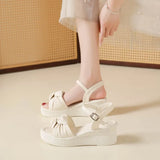 Women Summer Platform Sandals New Open Toe Chunky High Heel Ladies Shoes Casual Flat Bottom Sandalias