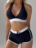 2026 High Waist Bikinis Women Padded Halter Swimwear Female Sexy Sporty Swimsuit Bathers Bathing Swimming Swim Suit Beachwear