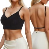 Seamless Low Back Bra For Women Support Multiway Wireless Backless Padded Bralette Gathering Lifting Straps Convertible Bras