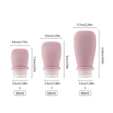 30/60/90ML Silicone Portable Travel Bottle Cosmetic Storage Refillable Lotion Bottle Leakproof Shampoo Container