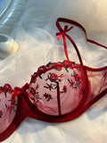 Sexy Lingerie Romantic Fancy Woman 2 Pieces Women Underwear Embroidery Cute Beautiful Bra And Panty Sets