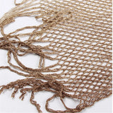 Sexy With Belt Fringe Tassel Crochet Knitted Tunic Beach Cover Up Cover-ups Beach Dress Beach Wear Beachwear Female Women V4649