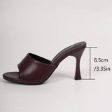 Big Size 42 Gold Sexy Slide Sandals Women Stiletto High Heel Party Slide Heels Backless High Heel Club Wedding Mules Shoes