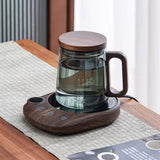 Electric Beverage Heating Plate 200W Smart Milk Tea Coffee Cup Mug Warmer for Desk 5 Temperatures with Timer Automatic Shut Off