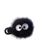 Cute Black Fuzzy Hair Clip for Women - Big Eyes Design, Adorable Hair Accessories for Girls, Daily & Party Wear