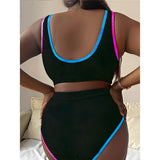 0XL - 4XL New Tie Dye Bikini Large Size Swimwear Plus Size Women Swimsuit Female Two-pieces Bikini set Bather Bathing Suit V5948