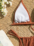 DEKA Women Triangle Micro Bikini Set Bandage Swimwear Swimsuit Thongs Bathing Suits Sexy Biquini Brazilian Beachwear