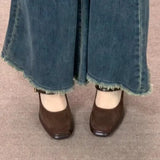 Vintage Thick High Women Mary Jane Shoes Banquet Party Buckle Strap Pumps New  Women's Elegant Dress Shoes