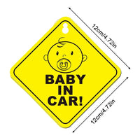 Baby On Board BABY IN CAR PVC Stickers Safety Reflective Tuning Cartoon Window Decals Automobiles Personalized Ornaments