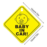 Baby On Board BABY IN CAR PVC Stickers Safety Reflective Tuning Cartoon Window Decals Automobiles Personalized Ornaments