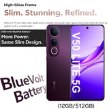 VIVO V50 Lite 5G smartphone 12GB+512GB large memory wet hand touch VIVO lightweight camera phone