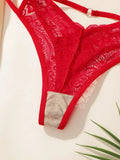 3-pack fashionable multi-color lace thong sexy Lingerie lightweight and easy to clean women's underwear C937