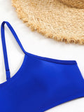 2025 Strappy Bikini Set Sexy Swimsuit Women Solid Padded Swimwear Female Bathers Bathing Swimming Swim Suit Beachwear