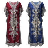 Dresses For Womens Kimono Style Vintage Printed Loose Summer Beach Clothes Personality Weastern Funny Women Dresses Casual