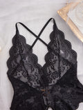 Women's Lace Bodysuit Comfortable Soft Stretch Fashion Casual One Piece Underwear Sleepwear