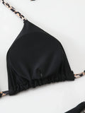 Triangle Halter Thong Bikinis 2026 Women Sexy Swimsuit Dot String Swimwear Female Bathers Bathing Swimming Swim Suit Beachwear