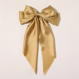 Women Girl Large Bow Hairpin Korean Headbands for Women Big Bowknot Barrettes Wedding Solid Color Ponytail Clip Hair Accessories