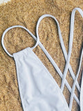 DEKA Women's New Thong One-piece Swimsuit Sexy Tight Backless Lace-up Swimsuit Brazilian Beach Swimsuit Extreme Micro Bikini