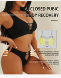 Sexy seamless underwear set push-up bra vest sports breathable push-up set