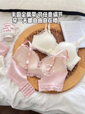 Anime Bralette Set Japanese Lace Bra Wireless Small Bust Women Sexy Triangle Cup Seamless Comfort Spring Summer MOYISU Sexy Bras