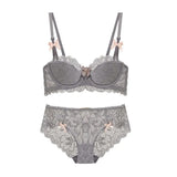 European French Pure Desire Bralette AB Cup Lace Bra Set Small Bust Push Up Wireless Comfort Or Chubby Girl Bow Design Plus Size