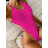 S- XL Extreme Mini Micro Thong Strappy Women Swimwear One Piece Swimsuit Female Backless Monokini Bather Bathing Suit Swim V3938