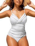 S - XXL Sexy Wrinkled One Piece Swimsuit Women Swimwear Female Monokini Swimsuits 2025 Bathing Suit Swim Beach Wear Bodysuit