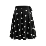 Spring Summer New Low-Waist Side-Tie Skirt For Women Sexy Large Polka Dot Print Midi Skirt Pure Desire Fashion Style Skirt 1KIJ