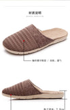 Women Indoor Linen Slippers 2025 Spring Summer Shoes Anti-slip Light Weight Breathable Lace Couples Home Floor Slides