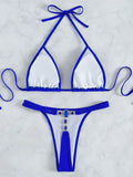 Extreme Mini Micro G String Diamond Bikini Women Swimsuit Female Swimwear Two Pieces Bikini Set Halter Bathing Suit Swim Lady