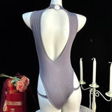 Sexy Nightdress Woman Lingerie For Sex Open Crotch Backless Hot Porn One-piece Bodysuit Erotic Costume Babydoll Dress Underwear