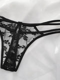 5PCS Women's Sexy And Fun Hollow Lace Underwear Easy to Wash And Dry, Traceless Antibacterial Underwear C830
