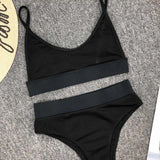 S - XL Sexy Female Swimsuit High Waist Bikini Women Swimwear Two-Pieces Bikini Set Bather Ribbed Bathing Suit Swim Lady V2375