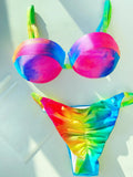 2026 Two Pieces Bathing Suit Halter Brazilian Thong Biquini Women Sexy Swimsuit Lace-Up Beachwear Female Summer Bikini Sets