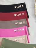 8pcs/Set Women Seamless High Waist Panties Letter Underwear Comfortable Stretchy Female Briefs