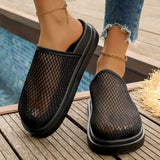 Flat Bottom Sandals Women's Summer New  Outdoor Beach Holiday Slippers Soft Sole round Head