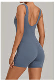 New Summer U-neck Beautiful Back Yoga Jumpsuit Women Sleeveless Tight Sports One Piece Suit Outdoor Gym Running Fitness Overalls