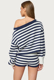 Women's spring suit 2026 European and American spring and summer women's fashionable lady solid color sweater short skirt suit