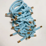 10PCS Women Elastic Hair Rubber Bands High Quality Girls Hair Bands Hair Scrunchies Gold Plated  Hair Accessories Hair Gum/Tie