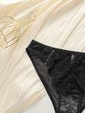 Women's sexy breathable lace underwear with low waist and no trace antibacterial easy to wash and dry underwear C2661