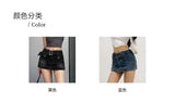 WOMENGAGA Korean Style Spicy Girl Denim Half Body Short Skirt Female Slim Tight Ultra Short A-line Slim Hip Skorts Fashion 3POJ