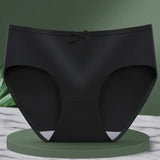1 Pack Classic Daliy Panties Women Breathable Soft Low-waist Briefs Solid Color Ladies Comfort Underwear M-XL