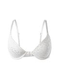 Women's Sexy Front Closure Push Up Bra Seamless Smooth Bra with underwire Makes Chest Look Smaller Lingerie beige