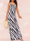 Folds Print Spaghetti Strap Slim Long Dresses Women Fashion Sexy Low Cut Package Hip Bodycon Party Dress Trendy Streetwear New