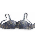 Floral Plus Size Women Bra Lace & Embroidery Push up Bra Comfort Thin Cup Underwire Support Lingerie Bra