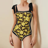 2026 High Quality Double-sided Printed Push Up Women Bikini Set Printed Strappy Bandage Swimwear Brazilian Biquini Bathing Suit