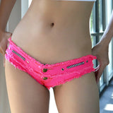 Womens Sexy Denim Shorts Summer Casual Ripped Hot Jeans Shorts Streetwear