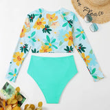 Sexy Swimsuit Bikini 2025 Women Long Sleeve Swimwear Surfing Two Piece Swimsuit Tankini Set Swimming Bathing Suit Beach Wear