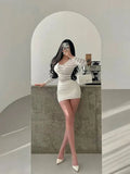 Pure Desire Sexy High Waist Slimming Belt Safety Pants Wrinkle Wrapped Hip Skirt Short Skorts Slim Sweet Women Korean CTO1